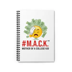 Spiral Notebook - Ruled Line for Mother of a College Kid M A C K, Proud Mama Journal, Academic Dreams Notebook, Resilient Mom Diary,