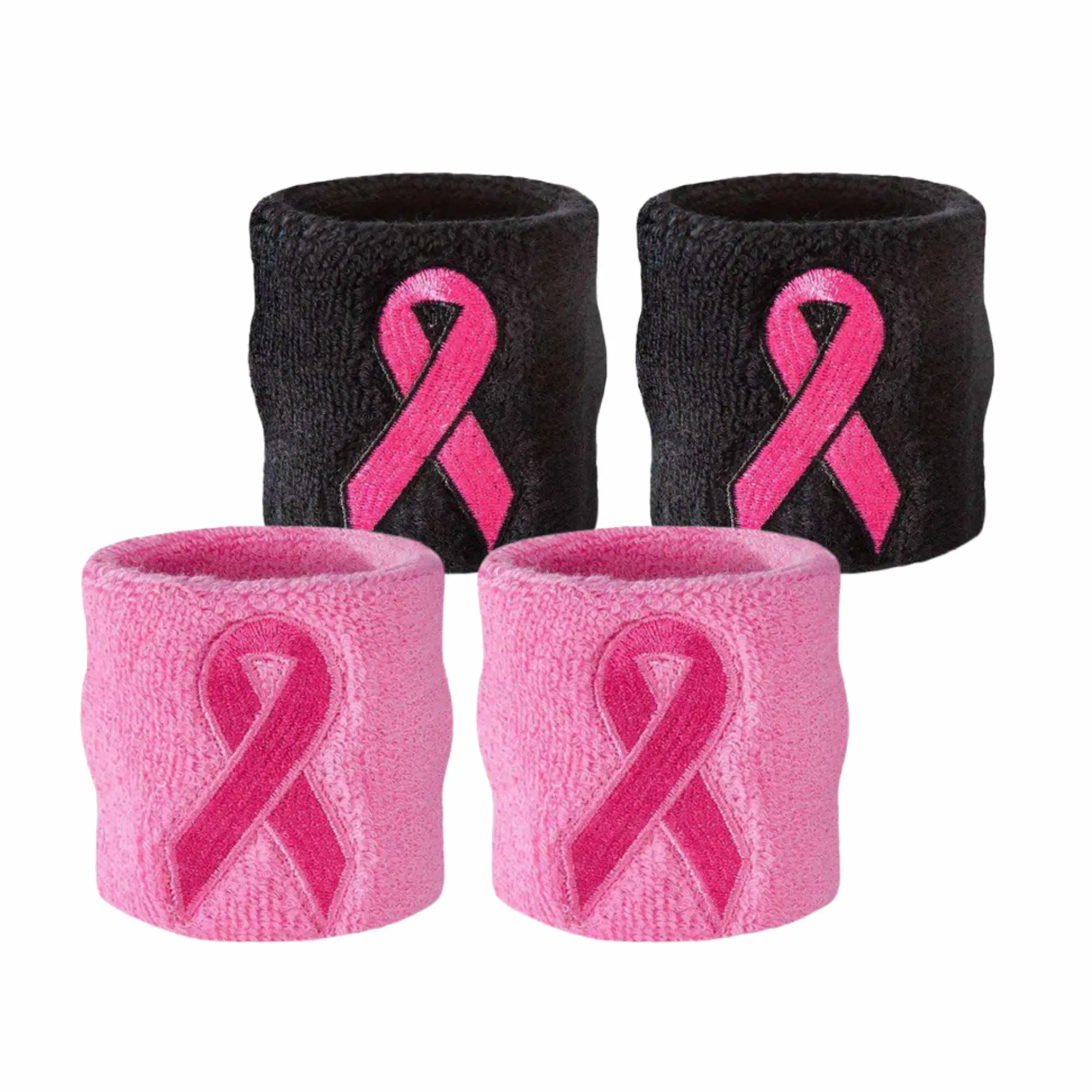 Pink Ribbon Wristband Pair Pink Ribbon Wristband Pair