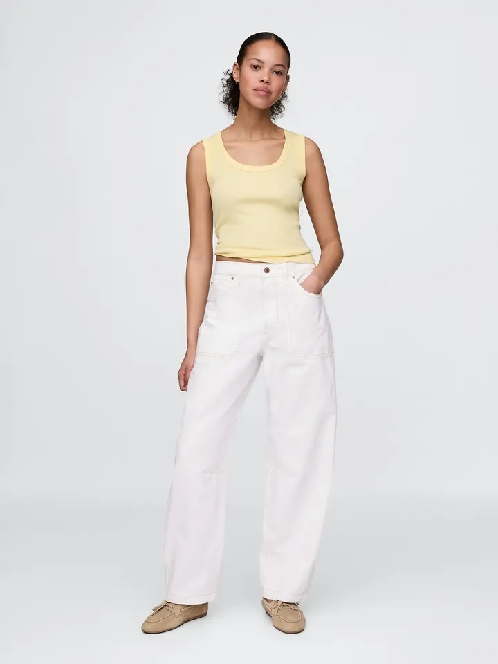 Gap Women's Curvy High Rise Barrel Jeans
