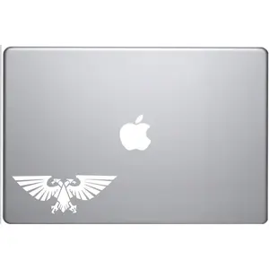 Custom Decal Car for Warhammer 40k Aquilla Imperium of Man Vinyl Decal 2x5 inch Water Resistant Oracle Material for Car Truck Laptop Bumper Sticker White