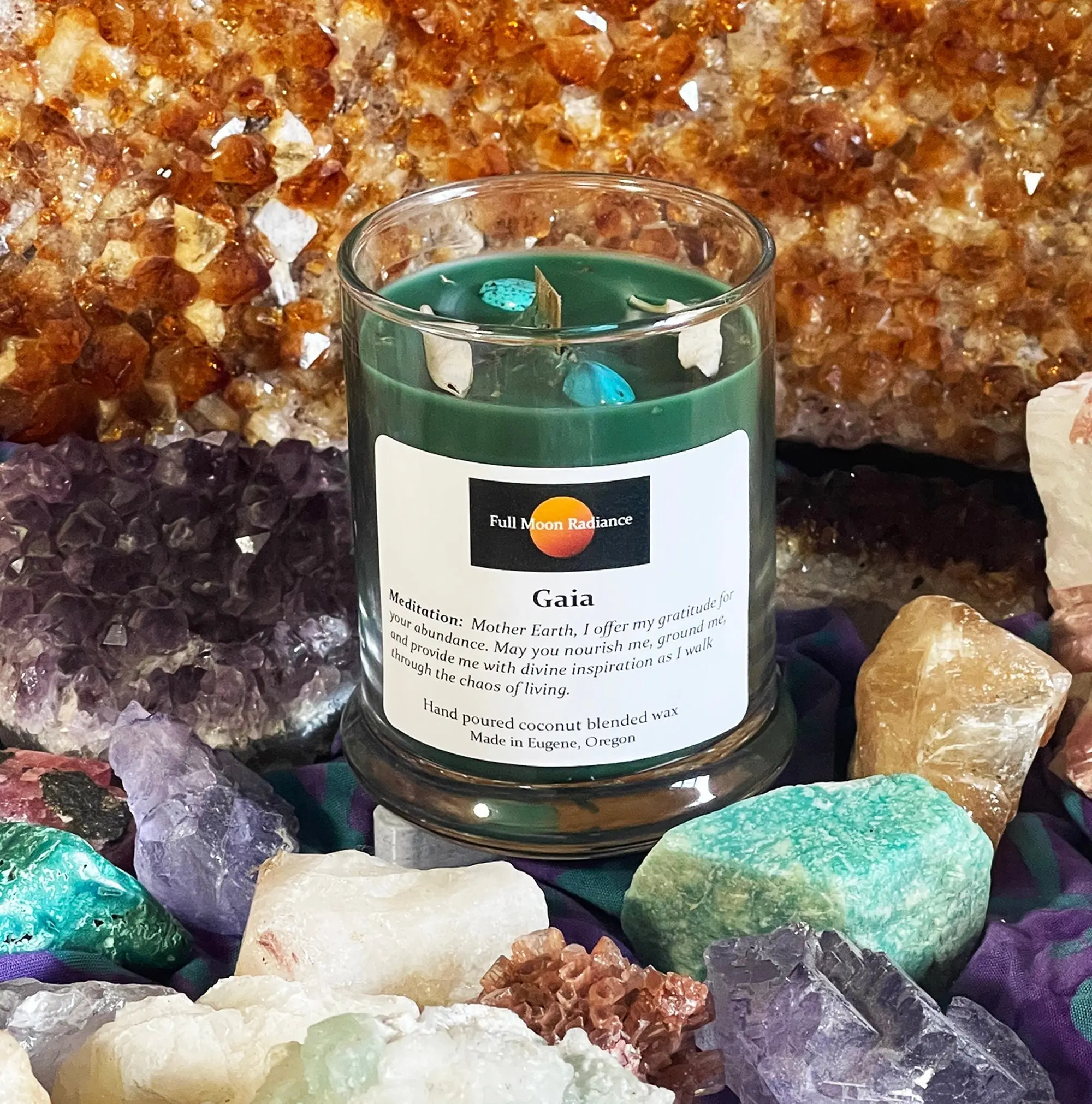 Gaia Greek Goddess of the Earth Candle for Rituals and Meditation