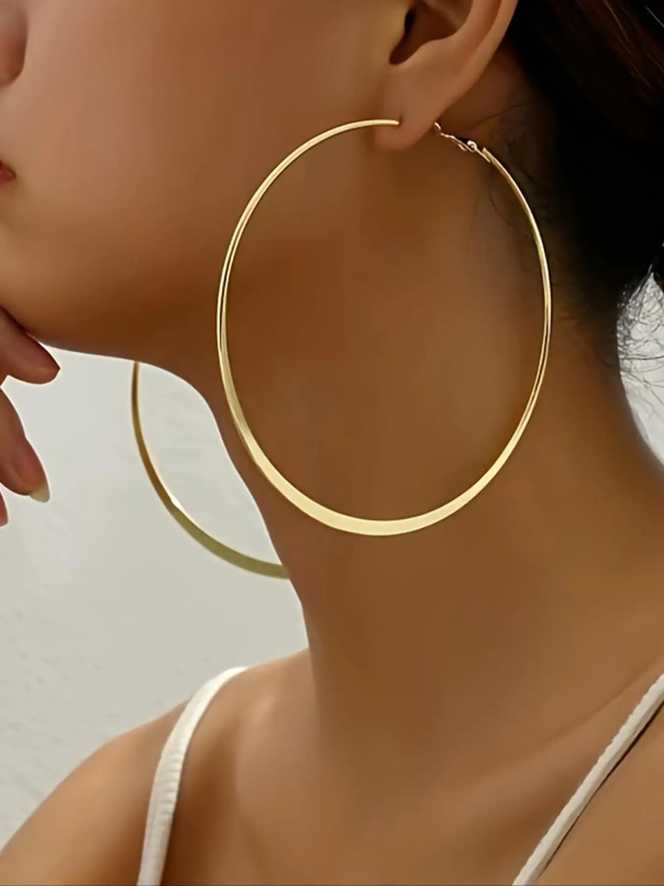 Fashionable Simple Plain Color Exaggerated Dangle Earrings, New Fashion Jewelry for Party, Daily Clothing Decor, Trendy All-match & Exquisite Jewelry