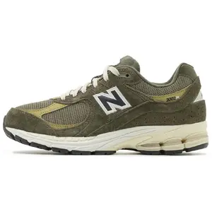 New Balance 2002R 'Dark Moss' Men's Lightweight Running Shoes with Responsive Midsole Breathable Mesh Upper Laces All Seasons