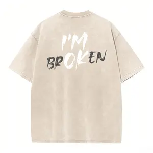 Mental Health Hoodie: "My heart is broken, but I'm okay" Unisex Sweatshirt, Washed T-Shirt - Black