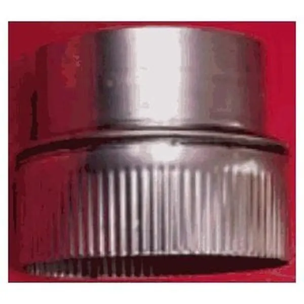 Selkirk Corporation Saf-T Heat-fab Reducer - 7 in (M) Crimped to 6 in (F), 304-Alloy, 1.5 in Pipe Length, for Home Improvement Pipe Diameter Connections, 6 Inch (F)