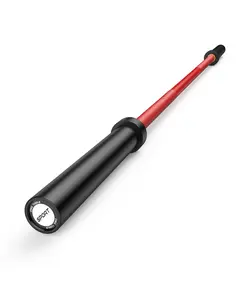 Garvee 7ft Barbell Bar, 44Lb Weight Bar for Bench Press, Squats, 1500LB High-Capacity Barbell for Powerlifting Strength Training Fits 2" Plates, Red/Black