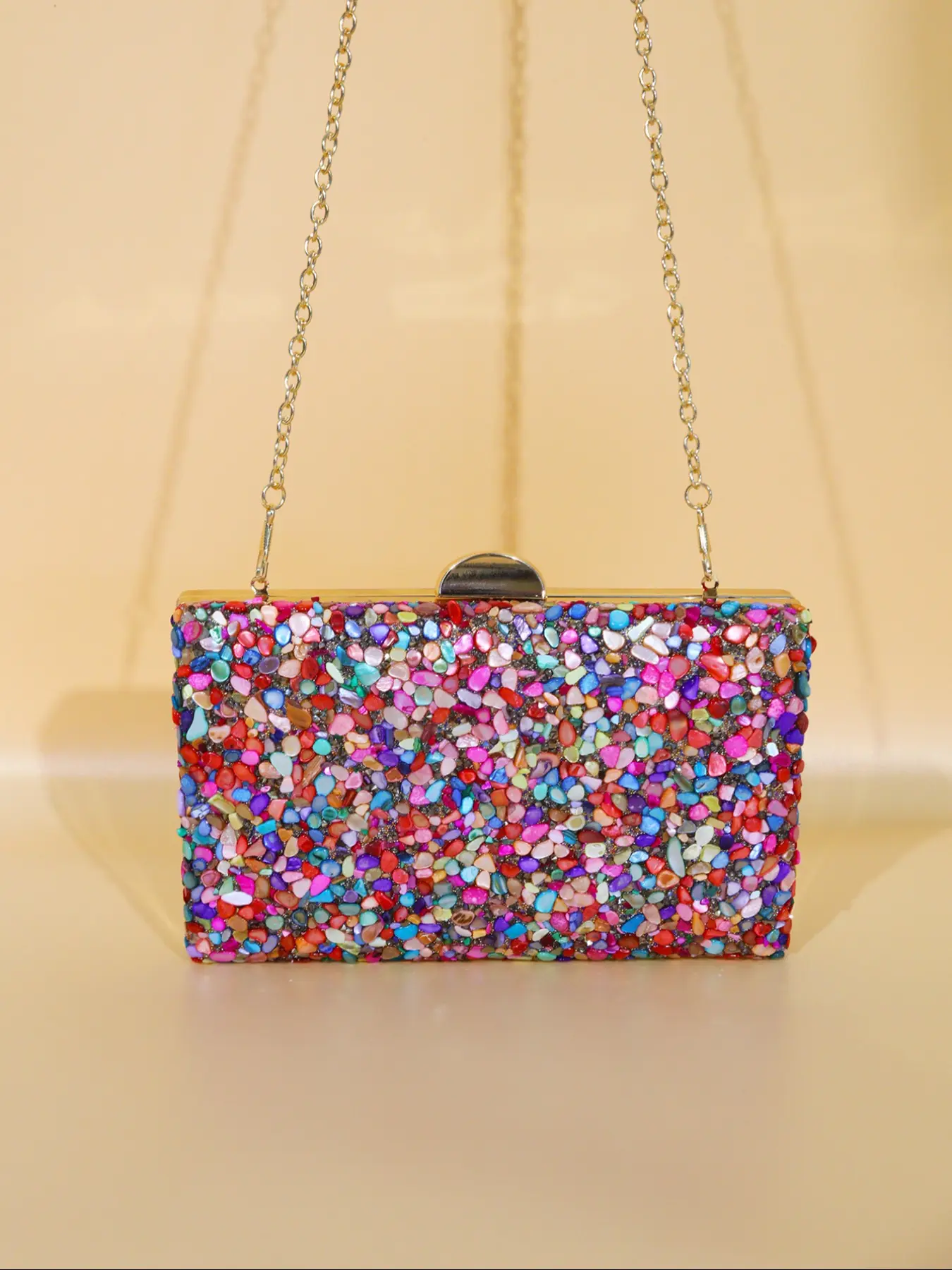 Elegant Marble Pattern Evening Bag for Women, New Style Party Clutch, High-End Social Event Handbag, Noble Lady Style Shoulder Chain Bag