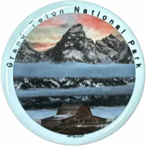 Moulton Barn Button – Grand Teton National Park Souvenir