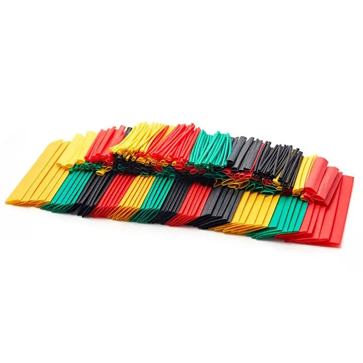 340 count Heat Shrink Tubing Kit, 2:1 Multi-Color Heat Shrink Wrap Tubing with Length 1.5" 3" (inch), Polyolefin Sleeving 2 to 1 Heat-Shrink Tube