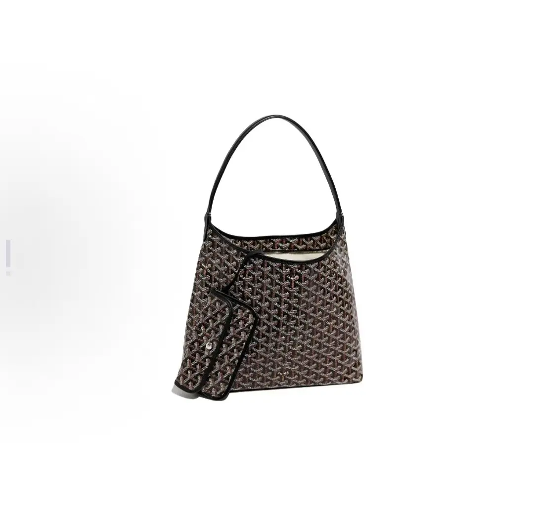 Pre-owned Goyard Bohème Hobo Canvas and Leather Shoulder Bag