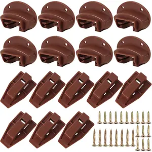 8 Pack Enhanced Commercial Drawer Guide Kit, Replacement Dresser Drawer Slides Repair Kit with Roller, Durable Slide Style Hardware for Furniture Drawer Repair