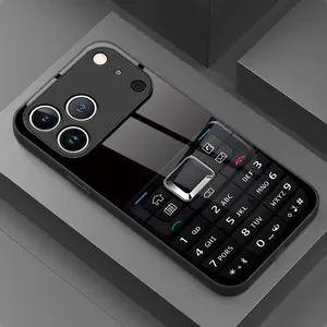 Fun and creative retro phone case with patterned design, shockproof tempered glass phone case,for iPhone 17 Pro Max Phone Case 17 Air 16 E 15 Plus 14 13 12 11, Samsung Galaxy S22 S23 FE S24 Plus S25 ULTRA FE Plus A54 53 52 36 35 34 33 Note 20 Ultra