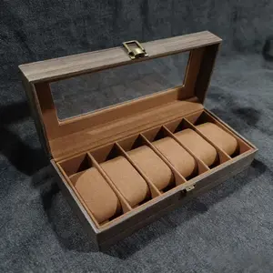 Premium Wooden Watch Box with Wood Grain Finish, Stylish Retro Display Case, Perfect Gift for Loved Ones, Birthday Present Idea