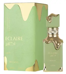 Lattafa Perfumes ECLAIRE Pistache Perfume 3.4oz 100ml Classic Bottle Timeless Scent Nutty Green Undertone