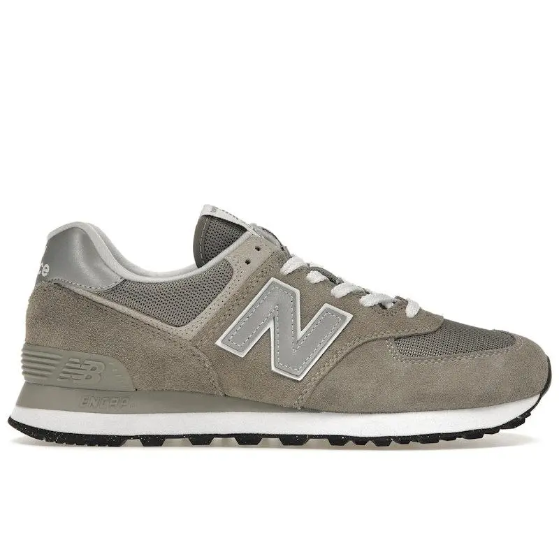 New Balance Men's 574 Grey White Running Shoes, from StockX