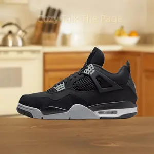 Anti-slip, Shock-Absorbing, Durable Mid-Top Basketball Shoes, Black, Unisex
