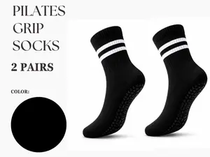 Pilates Grip Socks | Non- Slip Yoga & Barre Socks for Stability & Comfort