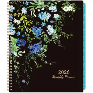 2026 Monthly Planner - 9'' x 11'', Large 12 Monthly Calendar/Planner 2026, Jan. 2026 - DEC. 2026, 2026 Calendar Planner with -wire Binding, Note Pages, Tabs, Inner Pocket, Thick Paper