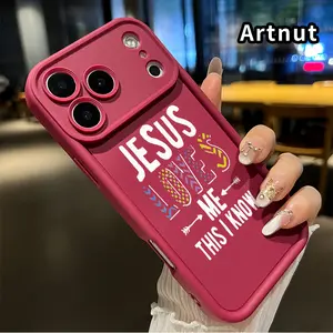 Phone Case for iPhone 17 Air 16 Pro Max 15 14 Plus 16E 13 12 Mini 11 Promax X XS XR xsmax Jesus' Loving Assurance Pattern All Coverage Enhanced Camera Lens Protection Rugged Softcase Gift for Boy