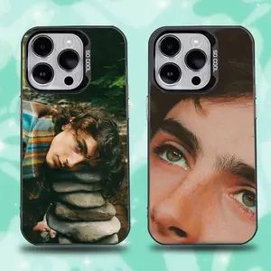 Timothee Chalamet Actor Phone Case For iPhone 17,16,15,14,13,12,11,Mini,Pro,E,SE4,XS,MAX Black Candy Matte Cover
