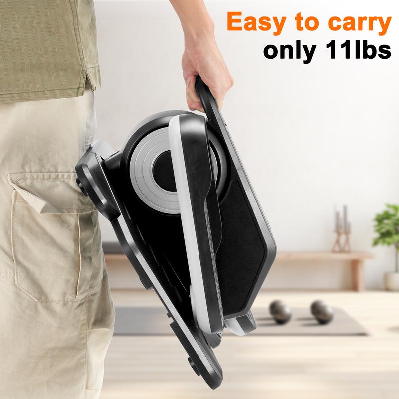 Under-Desk Elliptical Machine–Compact & Quiet Mini Pedal Exerciser with Adjustable Speed, LED Display, Portable Fitness Solution for Home or Office Workouts