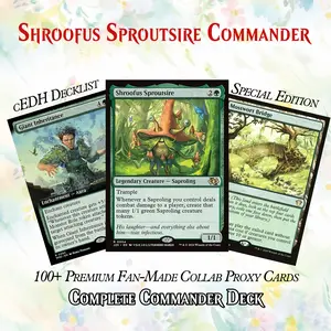 Shroofus Fungal Swarm Proxy Commander Deck - 108-Card Anime EDH Card Game Set