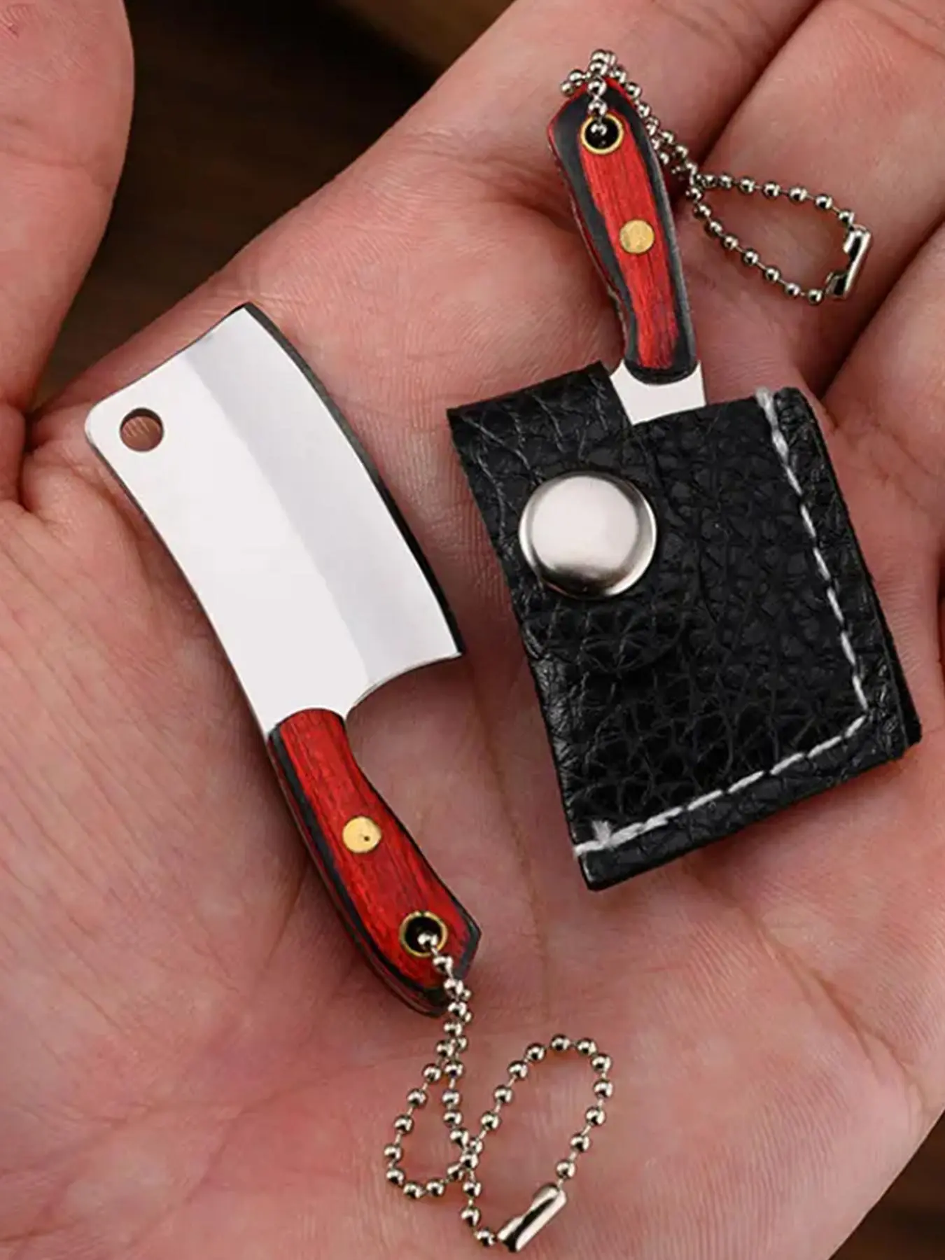 Mini Knife Shaped Keychain, Cute Lightweight Stainless Steel Keychain for Men & Women, Daily Clothing Decor, Trendy Keychain for Birthday Gift Car Bag, Keychain Pendant