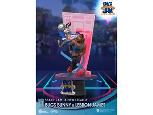 Beast Kingdom DS-069-CB Diorama Stage Space Jam A Legacy Bugs Bunny & Lebron James Close Box Figure