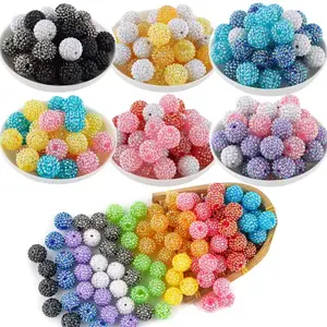 20mm Rhinestone Beads Random Pick 15 Pieces