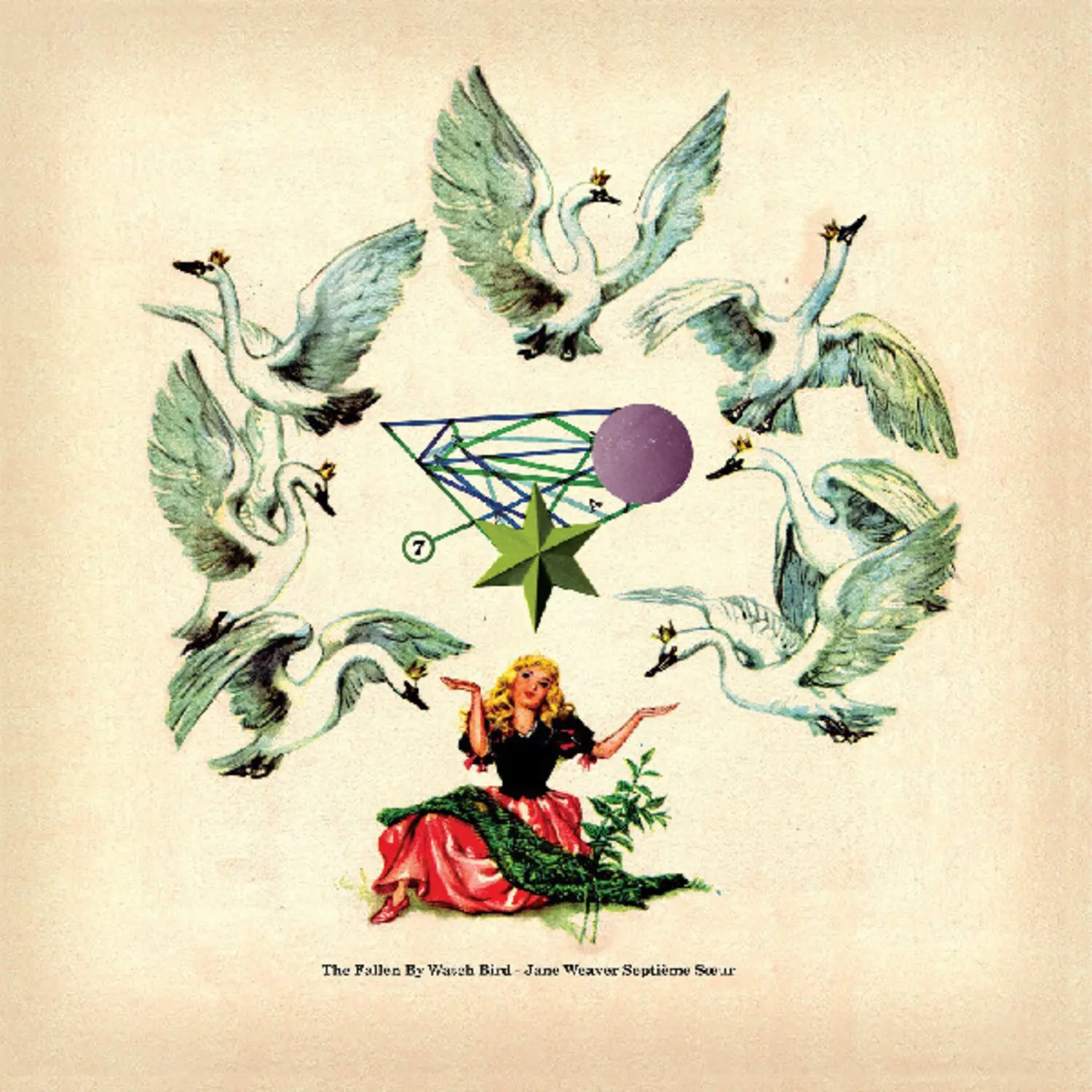 Jane Weaver - The Fallen By Watch Bird (Expanded Edition) (MARINE & CREAM VINYL)  [VINYL RECORD - LP] Blue, Colored Vinyl, Cream, Expanded Version,