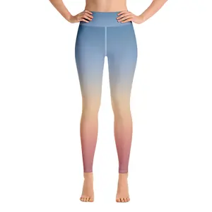 Blue/Orange Ombré LaLa D&C Yoga Leggings