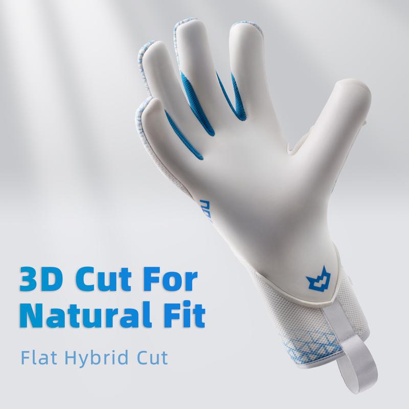 WVVOU Soccer Goalie Gloves for Adults and Youth, Professional Goalkeeper Gloves, Breathable Soccer Gloves, High Performance Guantes De Portero with 4+3mm Sticky Super Grip Latex Palm，Breathable,Professional,Soccer,Goalie,Gloves Football Equipment