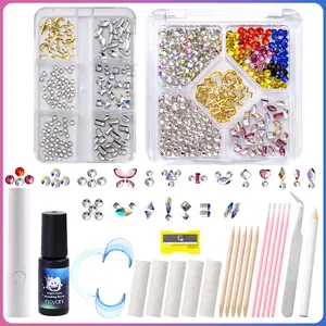 WATREZ DIY Tooth Gem Kit Crystal Jewelry Set for Oral Beauty Ideal for Daily & Party Use Easy DIY Fashion Gems Set for Hiphop Couple Daily Style