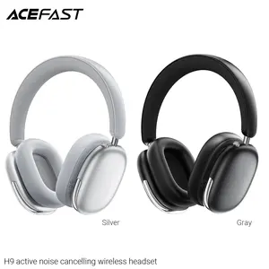 ACEFAST H9 Active Noise Cancelling Wireless Headphones - Silver 30dB ANC BT5.4