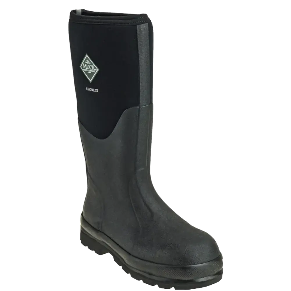 Muck Men's 17 inch Chore Steel Toe Black Work Boot CHS000A