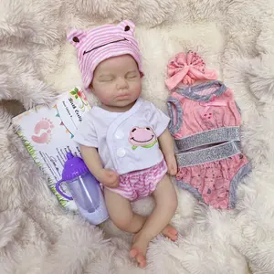 13 inches 33cm lifelike full silicone reborn doll, soft touch baby doll, lifelike reborn baby, reborn artist, cute doll clothes, vivid facial expressions, perfect gift for collection, festivals, birthdays and Christmas
