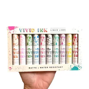 Matte VIVID INK Liquid Liner-Water Resistant- Italia Deluxe 10-Pc-Cosmetics