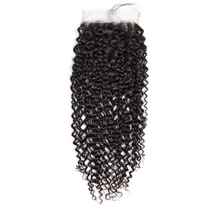 Transparent 5x5 kinky curly closure