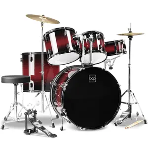 Best Choice Products 5-Piece Beginner Drum Set w/ Snare, Bass, Toms, Cymbal, Hi-Hat, Sticks, Drum Pedal Best Choice Products 5-Piece Beginner Drum Set w/ Snare, Bass, Toms, Cymbal, Hi-Hat, Sticks, Drum Pedal
