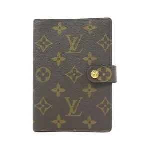 Pre-owned Louis Vuitton Canvas Small Leather Goods Monogram Agenda PM Organizer