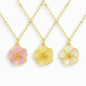 EVRY JEWELS Gold or Silver Plated Women's Hypoallergenic Honolulu Necklace