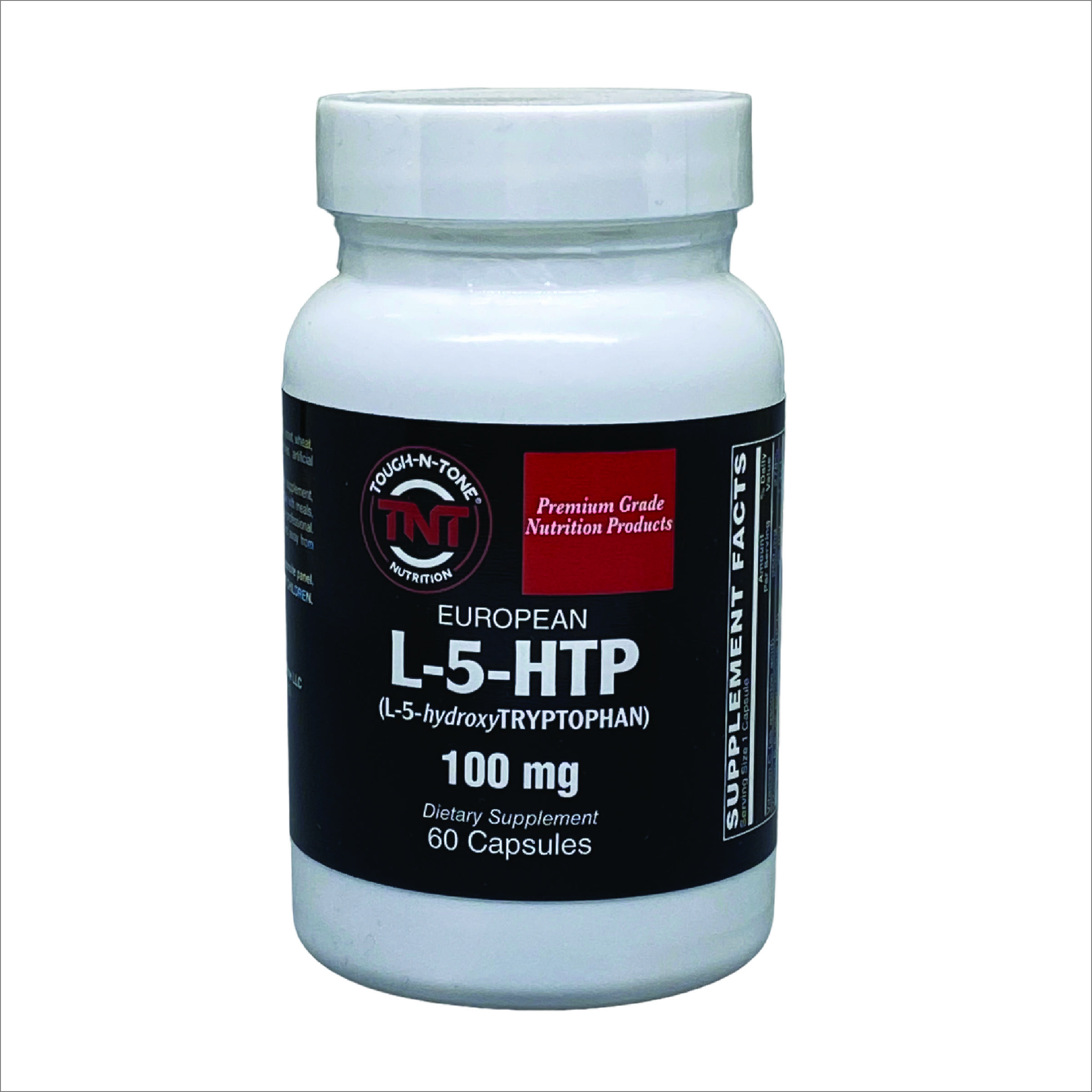 TOUGH-N-TONE Premium Grade L-5-HTP, Provides 100mg of 5-Hydroxytryptophan  Supplement Dietary