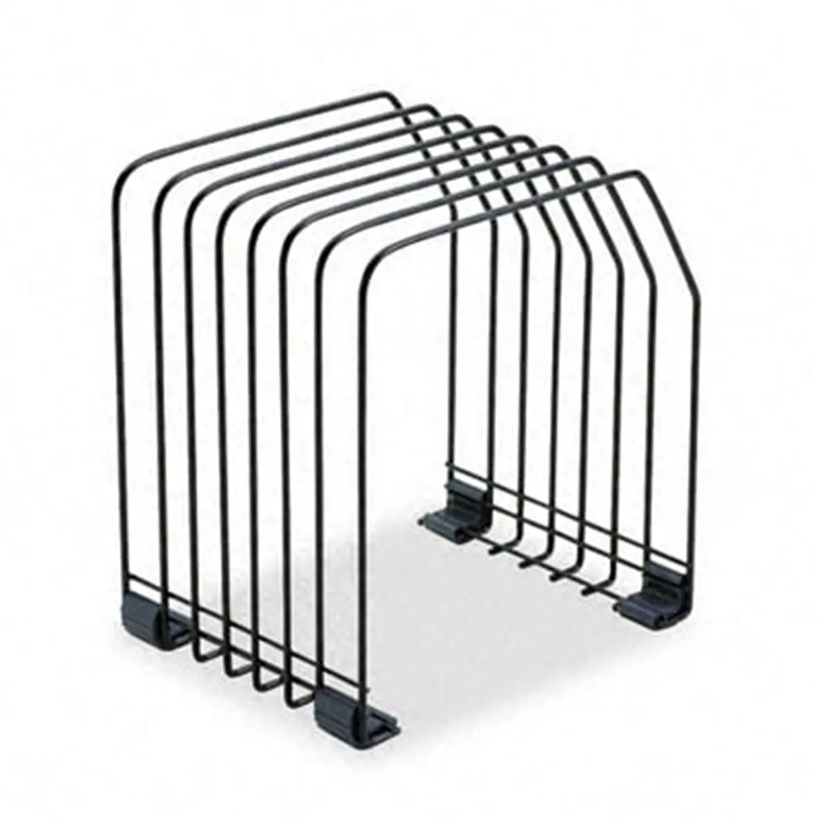 Fellowes 68112 Workstation File Organizer 7 Sections Wire 7 3/8w x 5 7/8d x 8 1/4h Black
