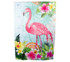 Northlight Tropical Flamingo Spring House Flag28" x 40"