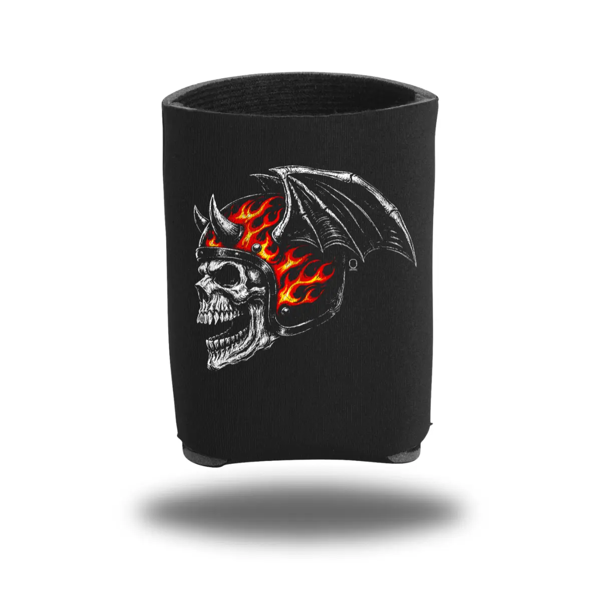 TheDriveClothing Bat Rider Koozie Beer Can Cooler Sleeve – Motorcycle Lifestyle Drink Holder, Biker Bar Accessory, TikTok Viral Road Trip Gear, Tailgate BBQ Camping Beverage Insulator
