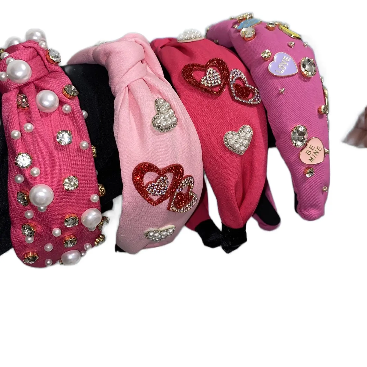 Valentines Headbands Style OOTD Cute Accessories Great for any occasion pink