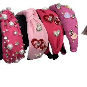 Valentines Headbands Style OOTD Cute Accessories Great for any occasion pink