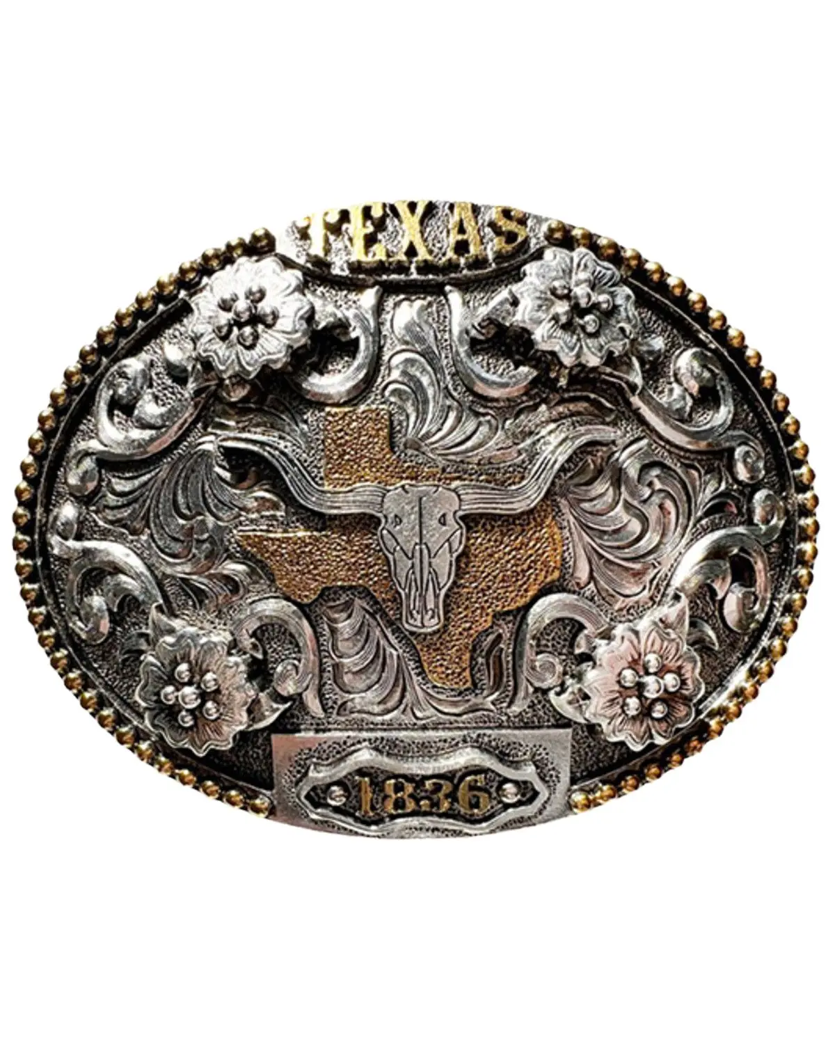 Cody James Men's Men'S Texas 1836 Long Horn Buckle - Bb001