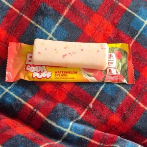 Official BUILT Bar, Sour Puff Protein Bars, Watermelon Splash Puff, 16g Protein Snacks, On-The-Go Bars, Only 150 Calories, 8g Sugar, Collagen, Gluten Free, 12 Count