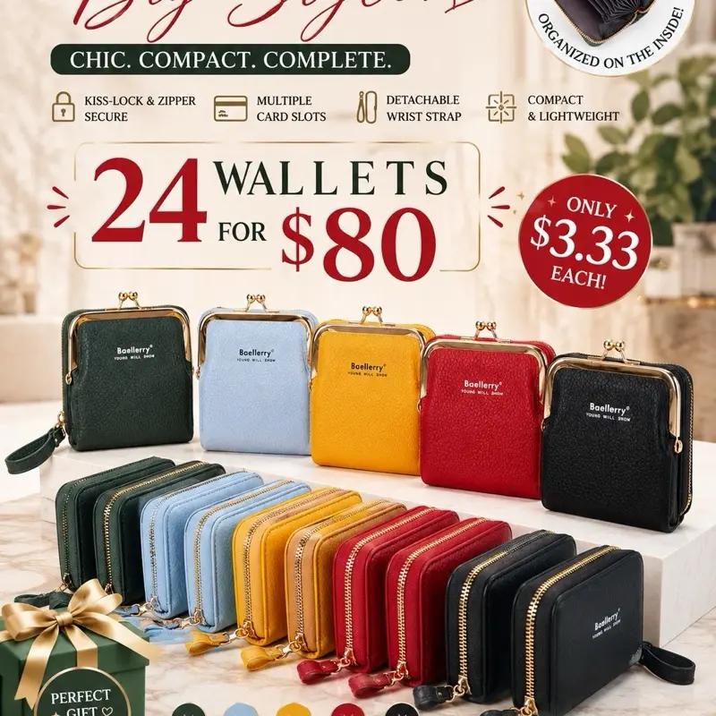 $80 for 24 Women’s wallet and coin purse